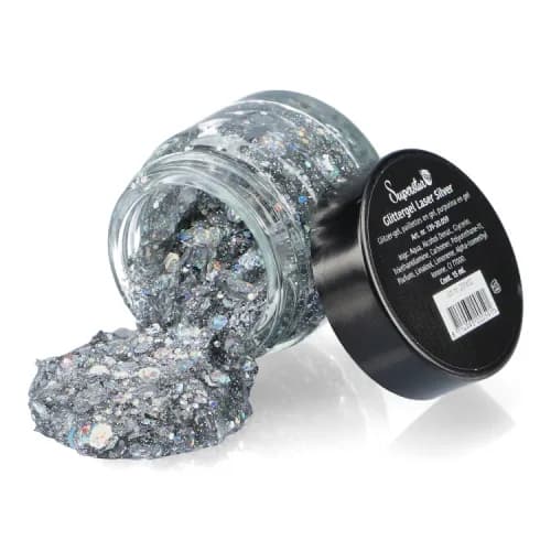 Glittergel Laser Silver