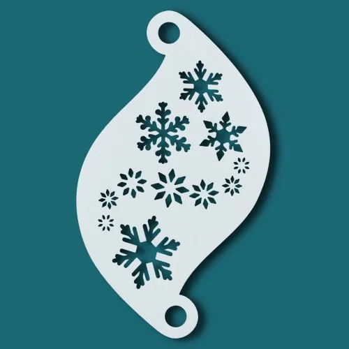 Face Paint Stencil SNOWFLAKES