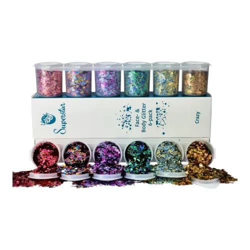 Crazy Chunky Glitter Mix 6-pack