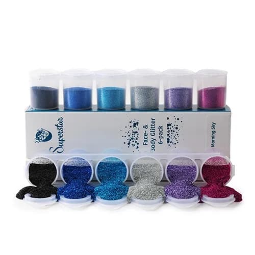 Morning Sky Fine Glitter Mix 6-pack