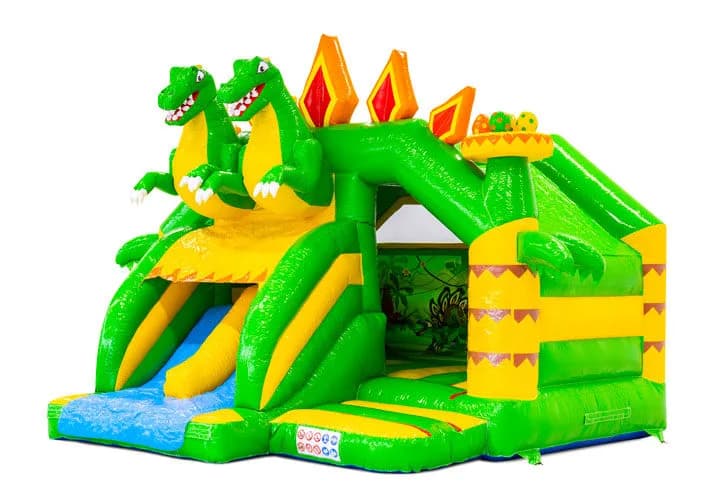 Slide Combo Doubleslide Dino Bouncy Castle