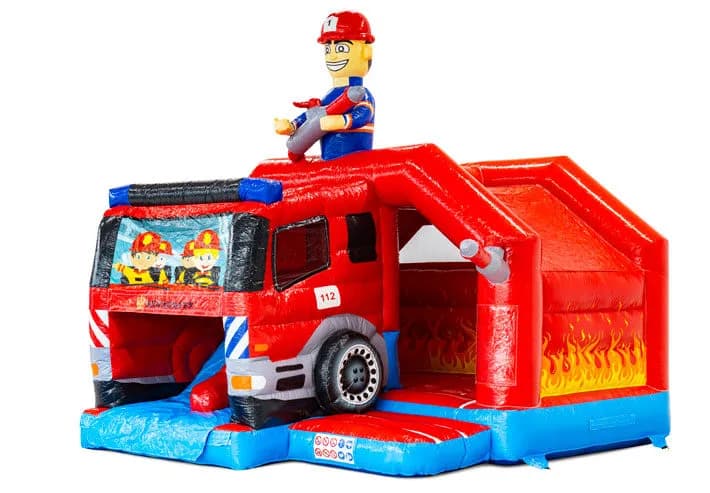 Slide Combo Doubleslide Fire Brigade Bouncy Castle