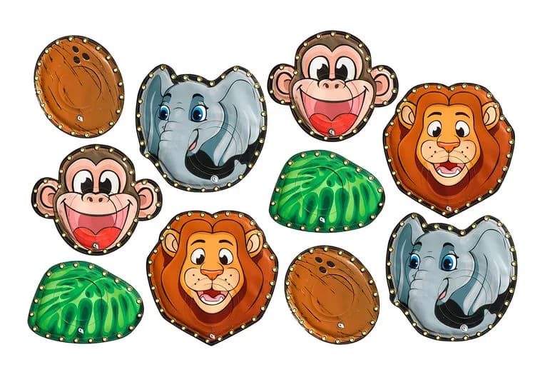 Theme Wall Holders Jungle - set of 10 pieces
