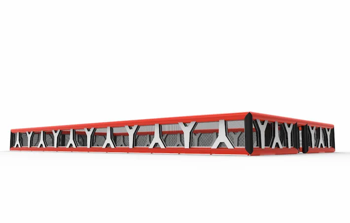 Archery / Paintball Boarding 20 x 40m Red