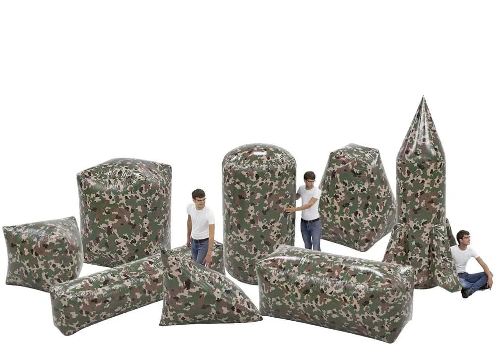 Battle Obstacle Set Army Green (8 pieces)