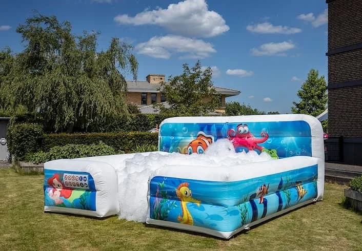Bubble boarding Seaworld Bouncy Castle