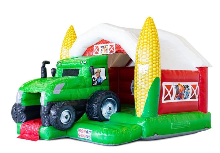 Slide Combo Tractor Bouncy Castle