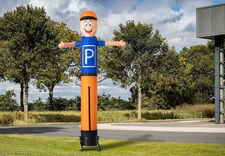 Waving skyman parking