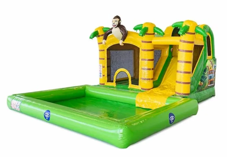 Jumpy Happy Splash Jungle Bouncy Castle