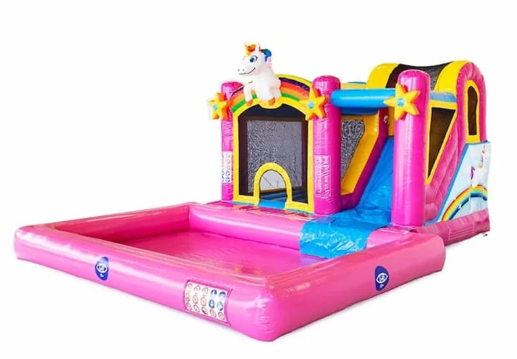 Jumpy Happy Splash Unicorn Bouncy Castle