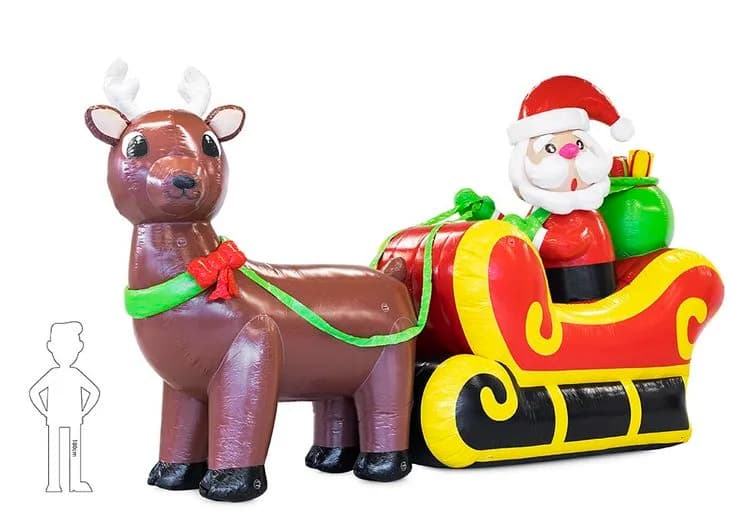 Santa Clause on sleigh