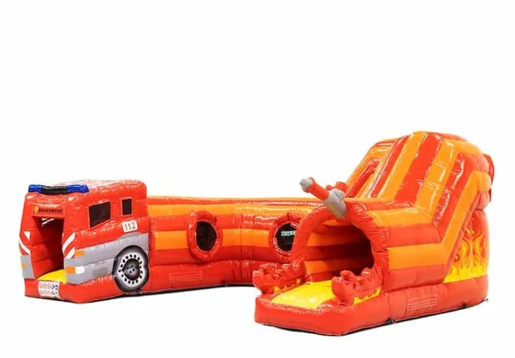 Tunnel Firetruck Bouncy Castle