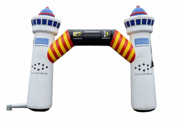 Derp bikers Egmond aan Zee - Advertising arch