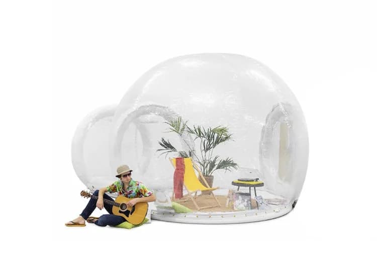 Dome Transparent 3m + Transparent Access Tunnel