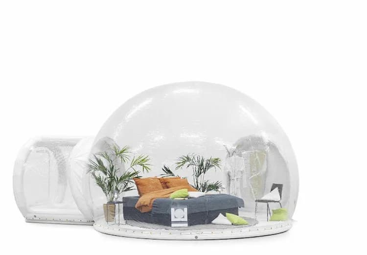 Dome Transparent 4m + Transparent Access Tunnel