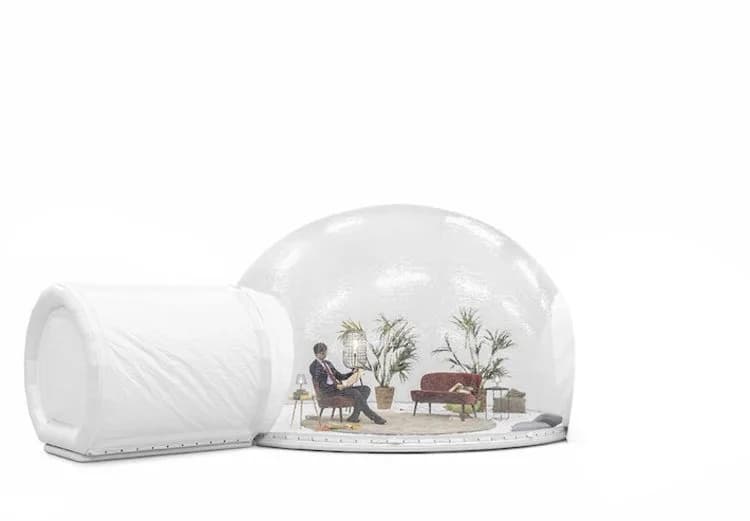 Dome Transparent 5m + Closed Cabin