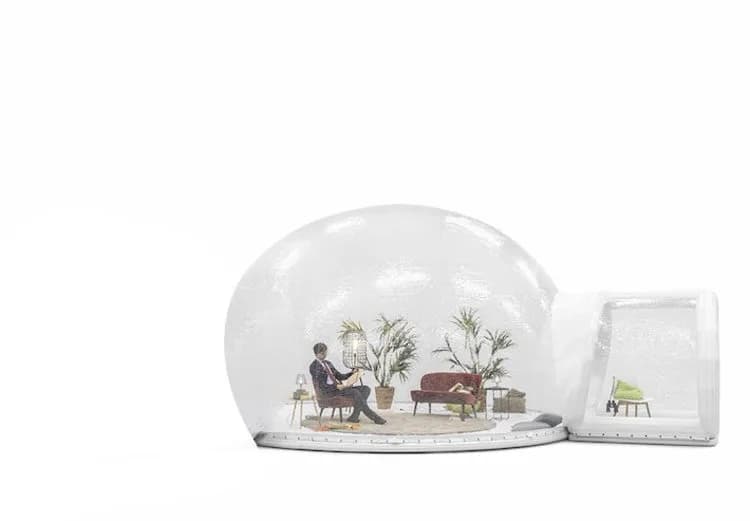 Dome Transparent 5m + Transparent Access Tunnel