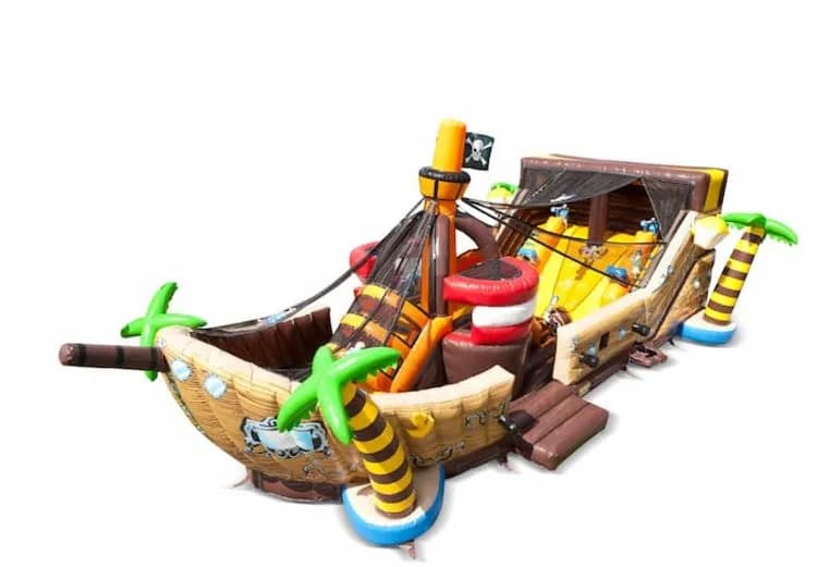 Mega Ballcanon Pirateship Bouncy Castle