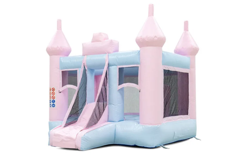 Mini Bounce Bouncy Castle Pastel Pink-Blue