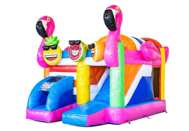 Mini Multiplay Flamingo Bouncy Castle