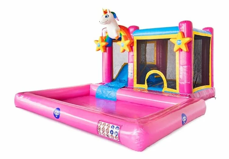 Multi Splash Bounce Unicorn Bouncy Castle