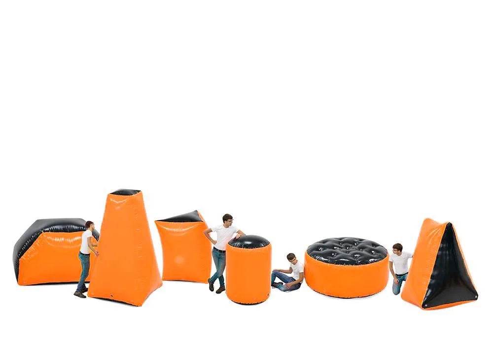 Battle Obstacle Set Orange (6 pieces)