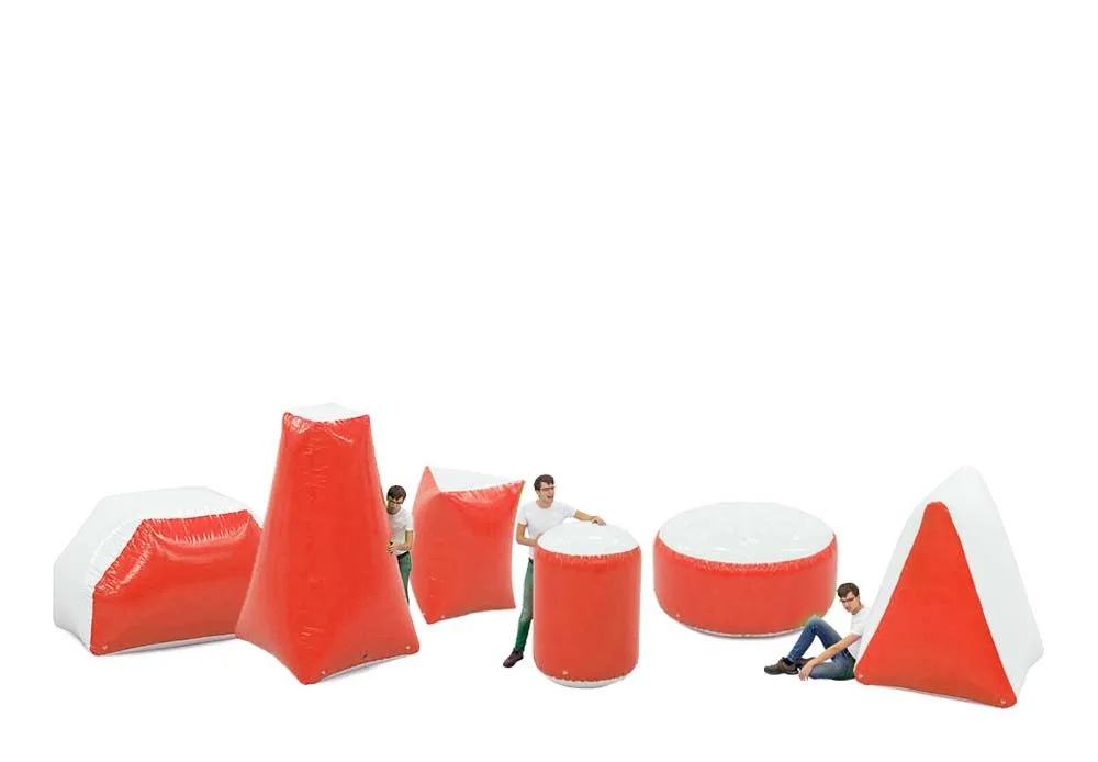 Battle Obstacle Set Red (6 pieces)
