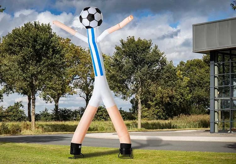 Skyman soccer ball blue/white
