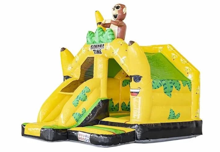 Slide Combo Banana Monkey Bouncy Castle