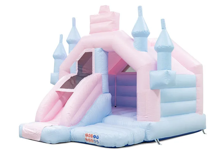 Slide Combo Pastel Pink-Blue Bouncy castle