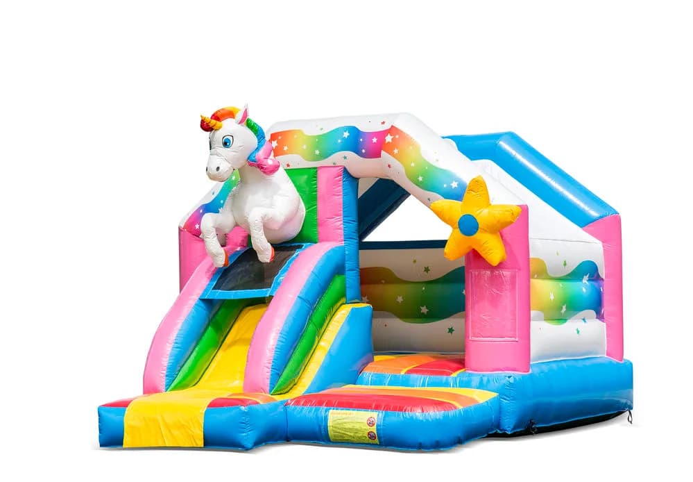 Slide Combo Unicorn Bouncy Castle