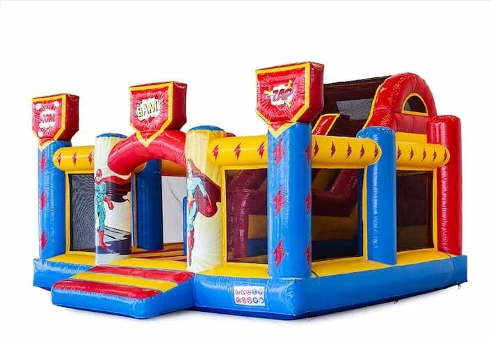 Slidebox Superhero Bouncy Castle
