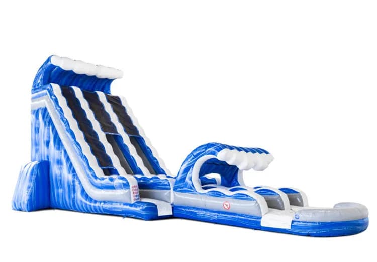 Slip n"waterslide D22 - Blue White Silver