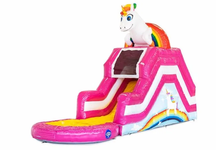 Garden Slide Unicorn Bouncy Castle