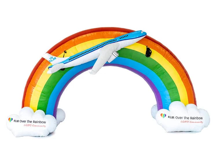Rainbow - Advertising arch with 3D plane