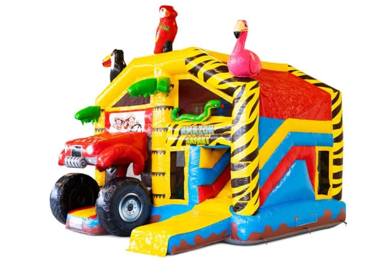 Multiplay With Roof Amazon Safari Bouncy Castle