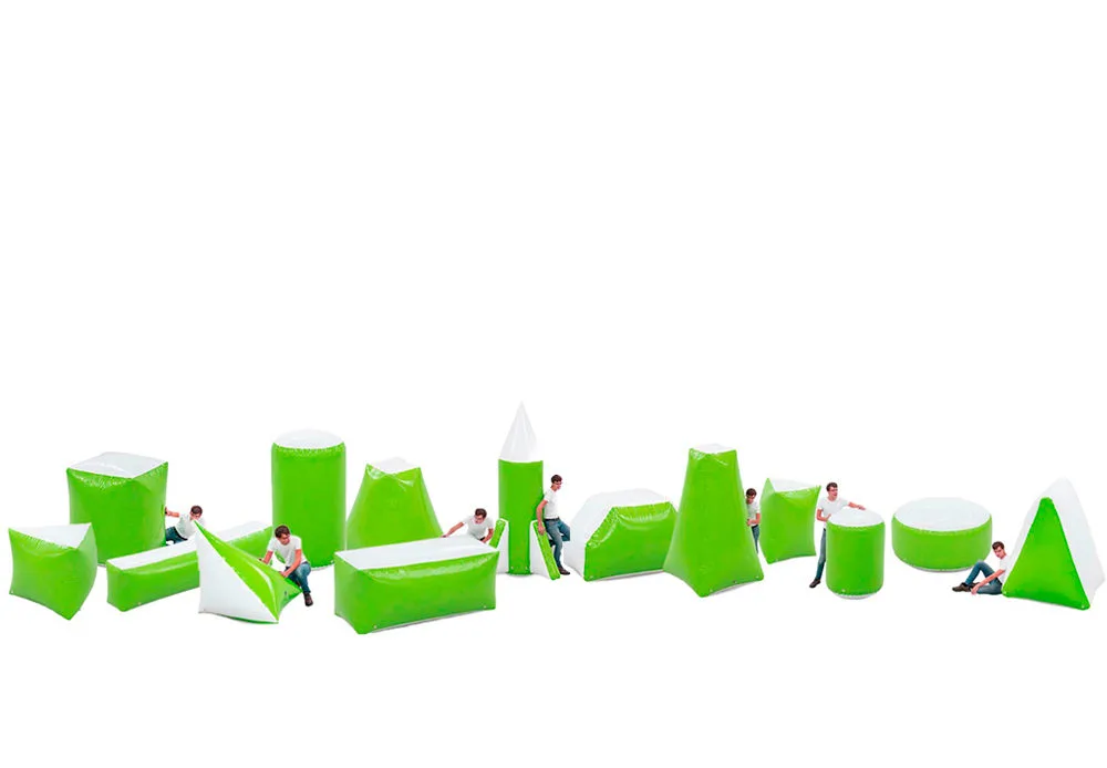 Battle Obstacle Set Green (14 pieces)