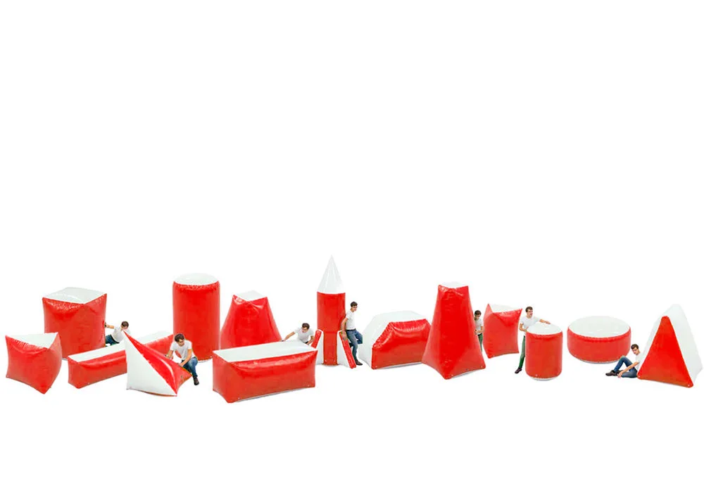 Battle Obstacle Set Red (14 pieces)