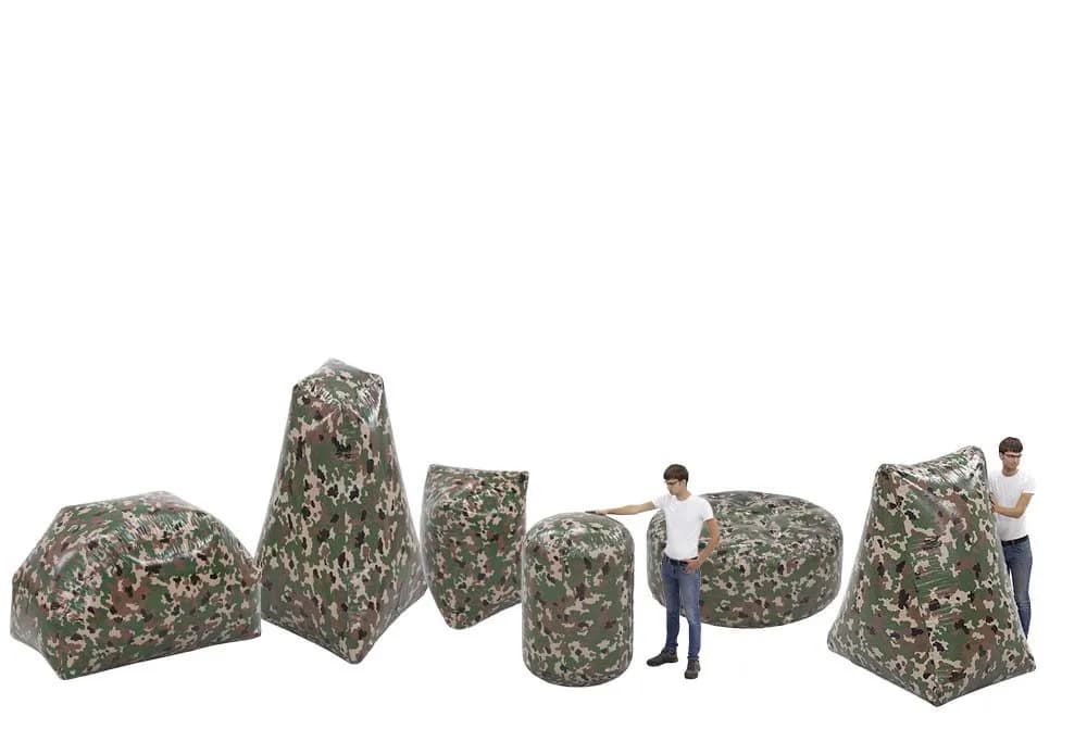 Battle Obstacle Set Army Green (6 pieces)