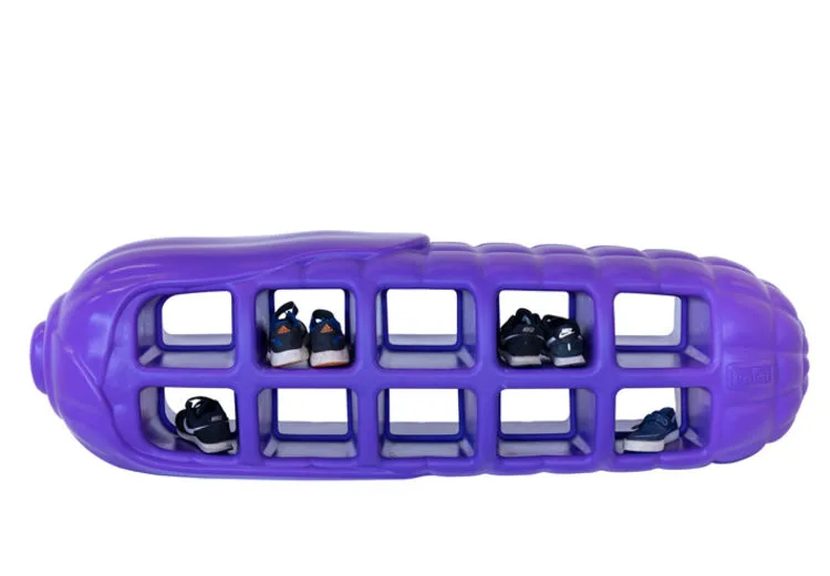 Shoe rack purple