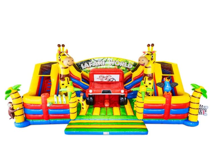 Slideworld 15m Safari Bouncy Castle