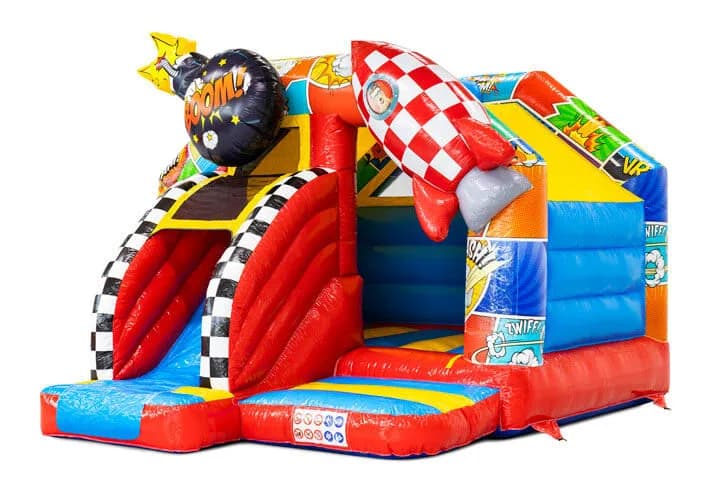 Slide Combo Comic Bouncy Castle