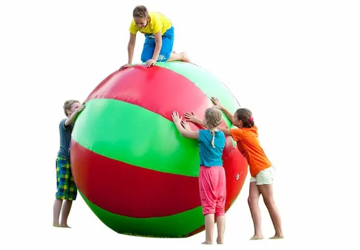 Super ball 2m green/red
