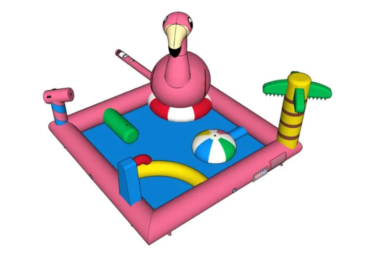 Splashy Playground L - Flamingo
