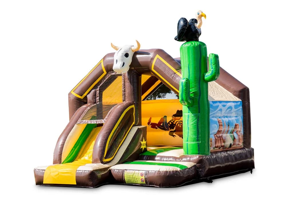 Slide Combo Western Bouncy Castle