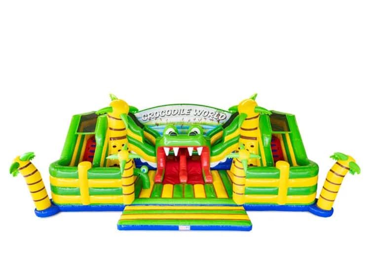 Slideworld 15m Crocodile Bouncy Castle
