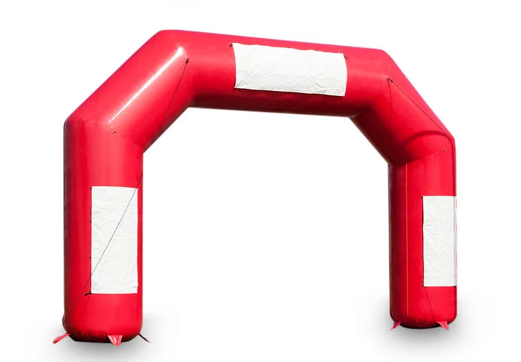 Standard arch with blank banners Red 9x6m