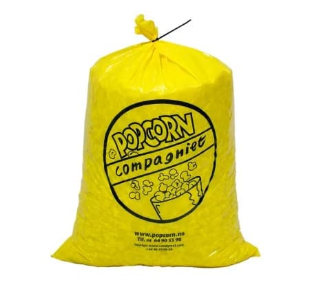 Popcorn i pose - 120 liter (Produseres på bestilling)