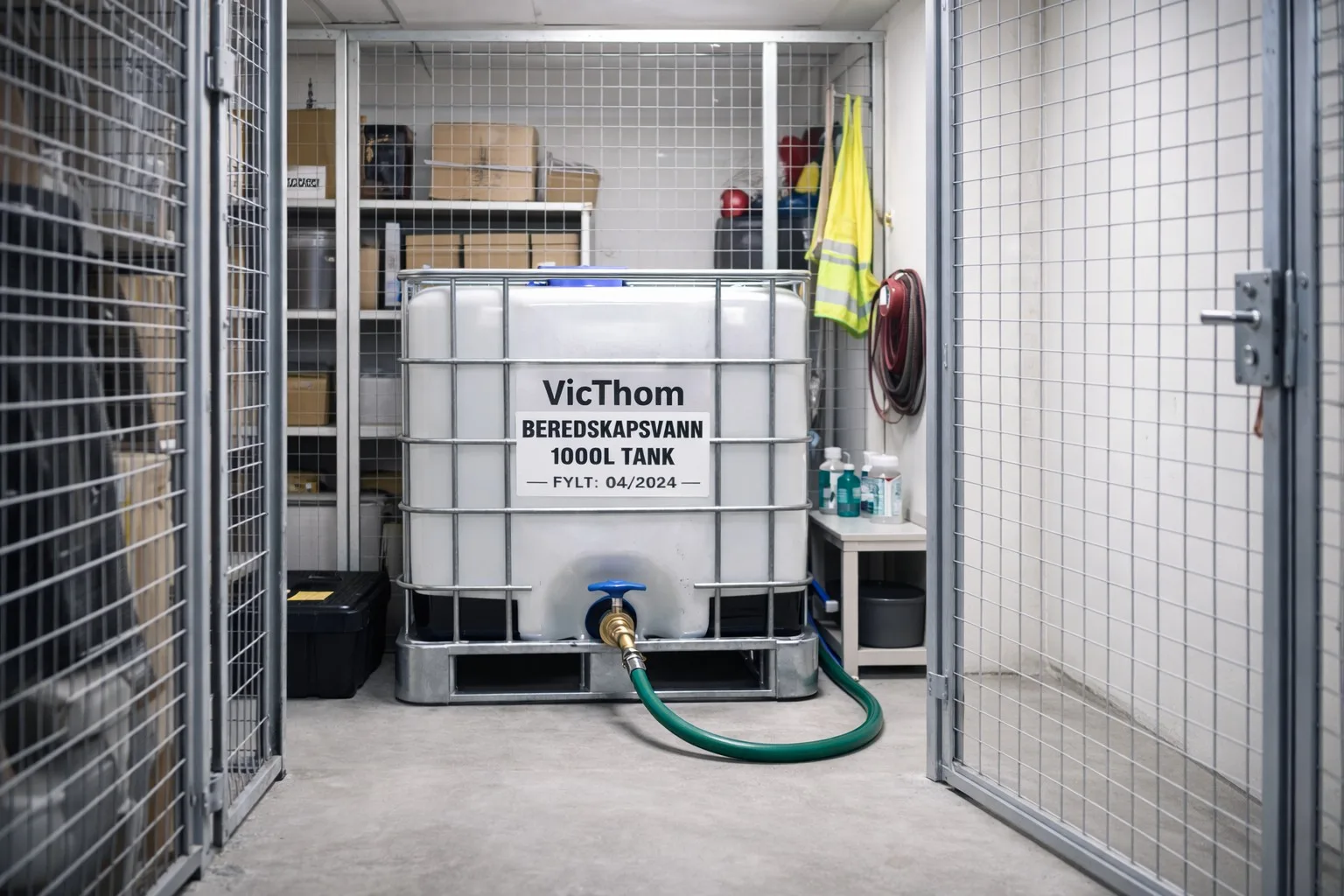 Victhom Beredskapsvanntank 1000 Liter (næringsmiddelgodkjent)