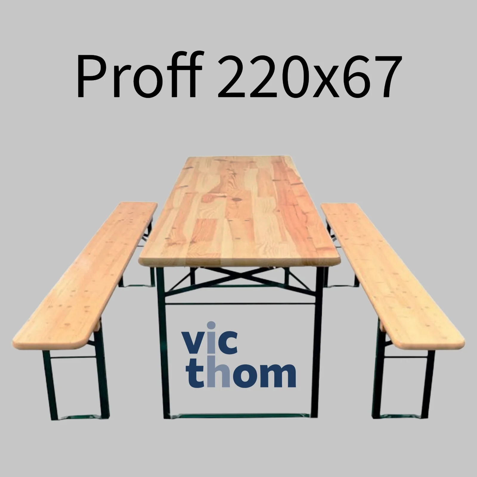 VicThom Bord og Benkesett 8pax (utleiekvalitet)